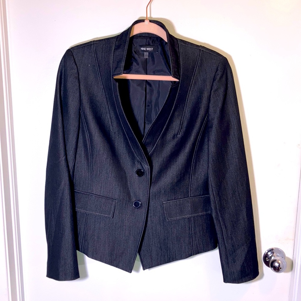 Nine West Denim Blazer